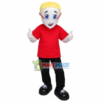 Affirmative Foreign Technician Mascot Costume Affirmative Foreign Technician Mascot Costume