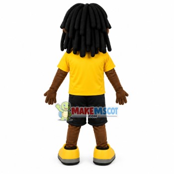 Excellent Student Black Little Girl Mascot Costume Excellent Student Black Little Girl Mascot Costume