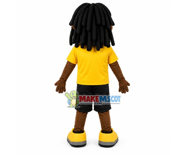 Excellent Student Black Little Girl Mascot Costume