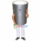 Customized Silver Tin Can Mascot Costume