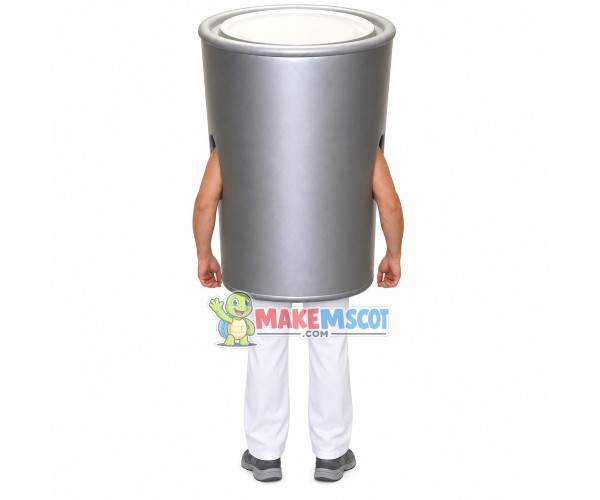 Customized Silver Tin Can Mascot Costume