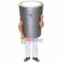 Customized Silver Tin Can Mascot Costume