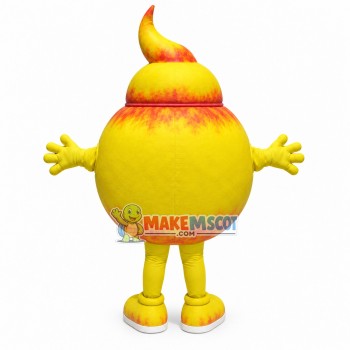 Enlarged Version of Yellow Cartoon Shit Mascot Costume Enlarged Version of Yellow Cartoon Shit Mascot Costume