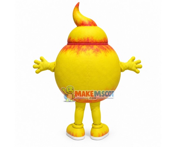 Enlarged Version of Yellow Cartoon Shit Mascot Costume Enlarged Version of Yellow Cartoon Shit Mascot Costume