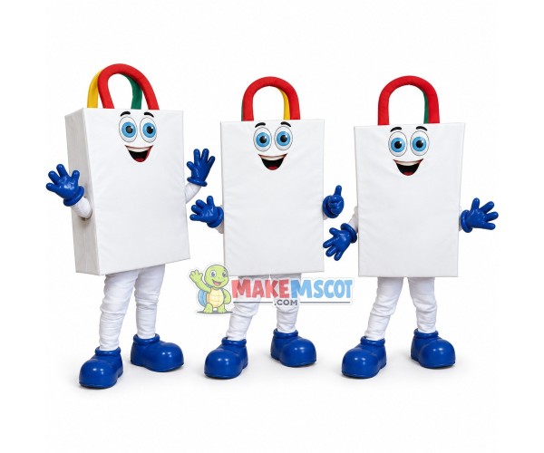 Designed Paper Shopping Bag Mascot Costume Designed Paper Shopping Bag Mascot Costume