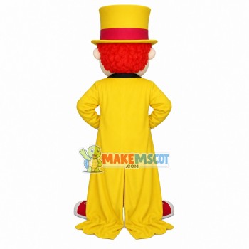 Little Boy Wearing Oversized Tuxedo Mascot Costume Little Boy Wearing Oversized Tuxedo Mascot Costume