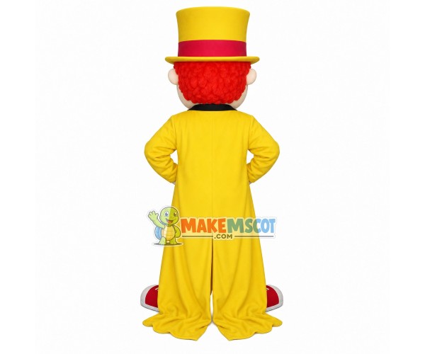 Little Boy Wearing Oversized Tuxedo Mascot Costume Little Boy Wearing Oversized Tuxedo Mascot Costume