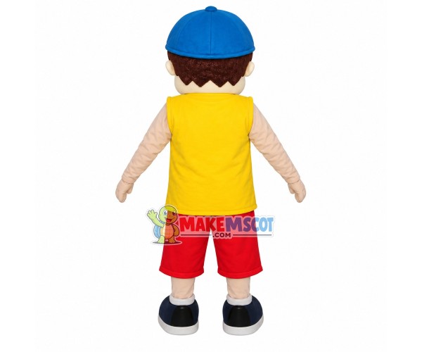 Sports Boy In Printed Loose Tank Top Mascot Costume Sports Boy In Printed Loose Tank Top Mascot Costume
