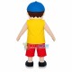 Sports Boy In Printed Loose Tank Top Mascot Costume Sports Boy In Printed Loose Tank Top Mascot Costume