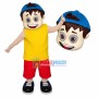 Sports Boy In Printed Loose Tank Top Mascot Costume