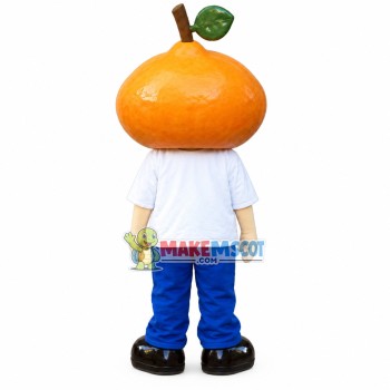 Mature Cartoon Persimmon Doll Mascot Costume Mature Cartoon Persimmon Doll Mascot Costume