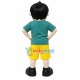 Lively Boy Wearing Army Green Shirt Mascot Costume Lively Boy Wearing Army Green Shirt Mascot Costume