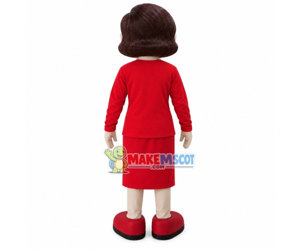 Kind Female Service Staff Mascot Costume Kind Female Service Staff Mascot Costume