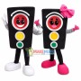 Traffic Light Starting to Flash Mascot Costume