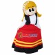 Happy Dancing the Prairie Girl Mascot Costume Happy Dancing the Prairie Girl Mascot Costume