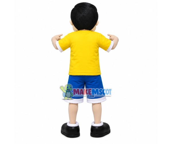Church Faith Boy Mascot Costume Church Faith Boy Mascot Costume