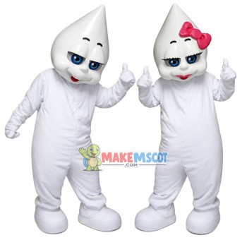 White Pointed Head Hard Doll Mascot Costume White Pointed Head Hard Doll Mascot Costume