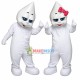 White Pointed Head Hard Doll Mascot Costume White Pointed Head Hard Doll Mascot Costume