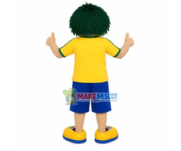 Play Boy With Messy Haircut Mascot Costume Play Boy With Messy Haircut Mascot Costume