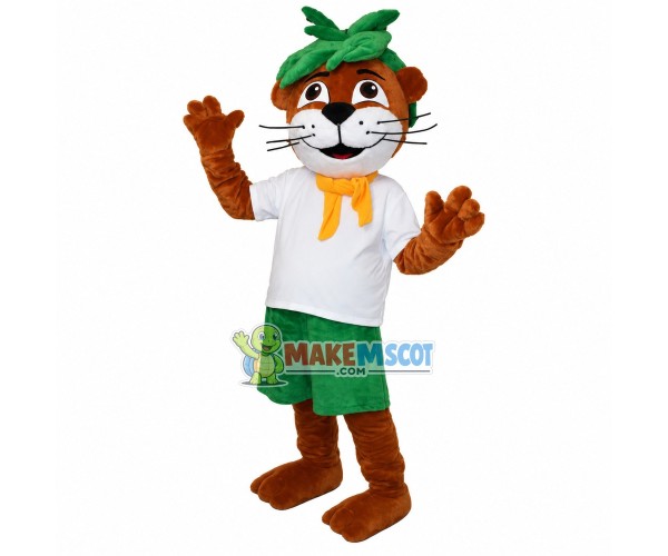 Free Tiger of The Wild Jungle Mascot Costume Free Tiger of The Wild Jungle Mascot Costume
