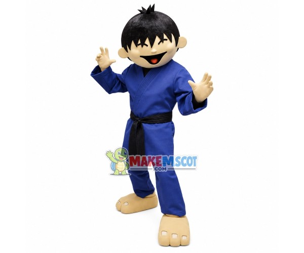 Skillful Aikido Boy Mascot Costume Skillful Aikido Boy Mascot Costume