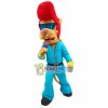Singing Red-haired Rock Lion Mascot Costume