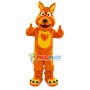 Adult Soft Brown Love Dog Mascot Costume