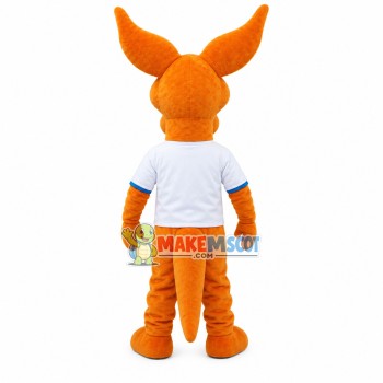 Long-eared The Power Brown Deer Mascot Costume Long-eared The Power Brown Deer Mascot Costume