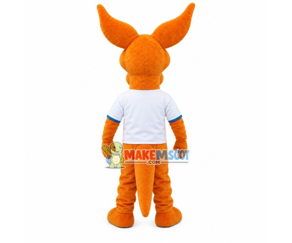 Long-eared The Power Brown Deer Mascot Costume