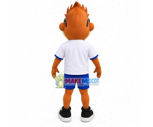 Spectacled Barring Teeth Monkey Mascot Costume Spectacled Barring Teeth Monkey Mascot Costume