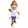 Spectacled Barring Teeth Monkey Mascot Costume