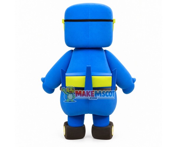 Mirroring System Robot With Wheels Mascot Costume Mirroring System Robot With Wheels Mascot Costume