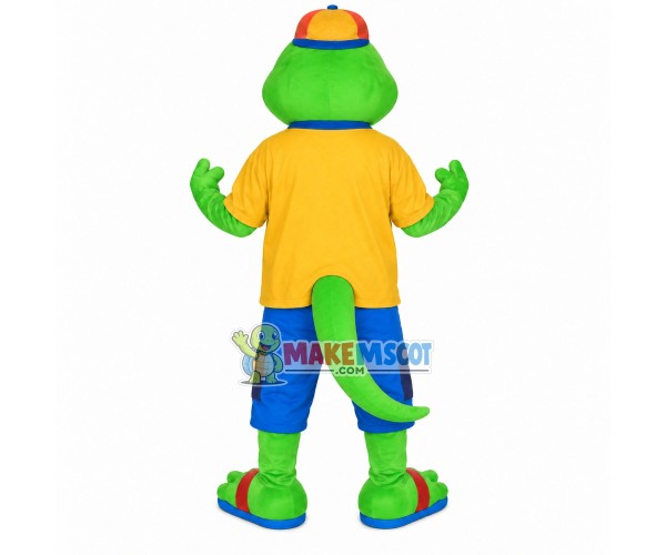 Exercise Frog In Sportswear Mascot Costume Exercise Frog In Sportswear Mascot Costume