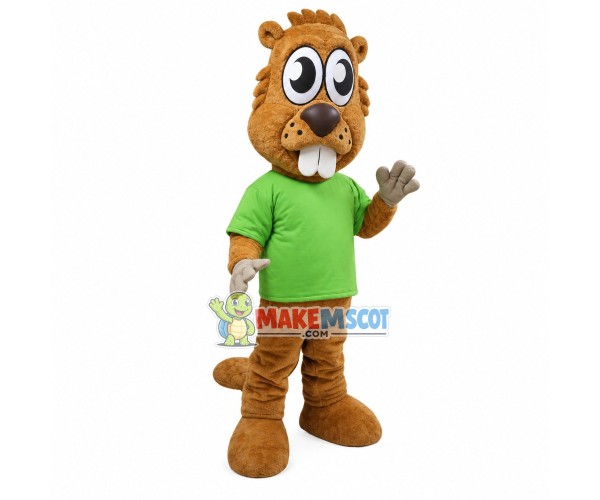 Little Chipmunk With Big Eyes Mascot Costume Little Chipmunk With Big Eyes Mascot Costume