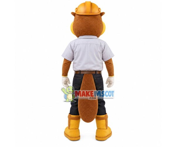 Overwatch Engineer Squirrel With Big Buck Teeth Mascot Costume Overwatch Engineer Squirrel With Big Buck Teeth Mascot Costume