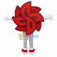 Red Double Layered Windmill Mascot Costume Red Double Layered Windmill Mascot Costume