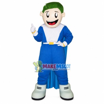 Green Hair Centrifugal Pump Guard Doll Mascot Costume Green Hair Centrifugal Pump Guard Doll Mascot Costume