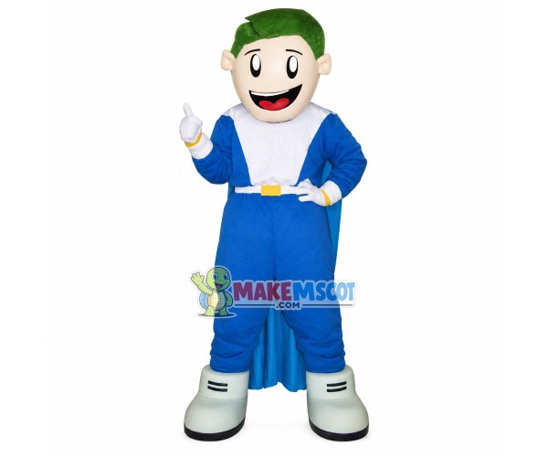 Green Hair Centrifugal Pump Guard Doll Mascot Costume