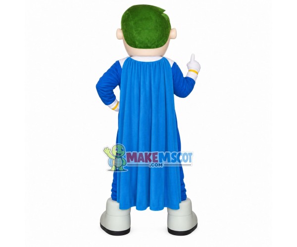Green Hair Centrifugal Pump Guard Doll Mascot Costume Green Hair Centrifugal Pump Guard Doll Mascot Costume