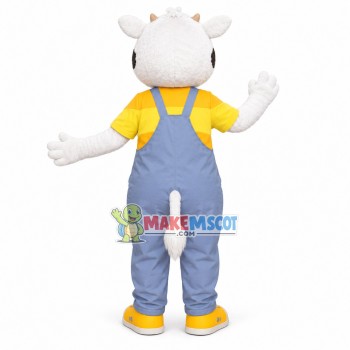 Cute Plush Calf With Small Horns Mascot Costume Cute Plush Calf With Small Horns Mascot Costume