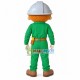 Agricultural Machinery Operator Holding Wrench Mascot Costume Agricultural Machinery Operator Holding Wrench Mascot Costume