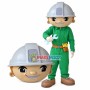 Agricultural Machinery Operator Holding Wrench Mascot Costume