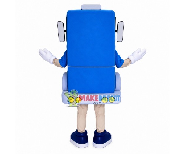 Blue Crane With Telescopic Rod Mascot Costume Blue Crane With Telescopic Rod Mascot Costume
