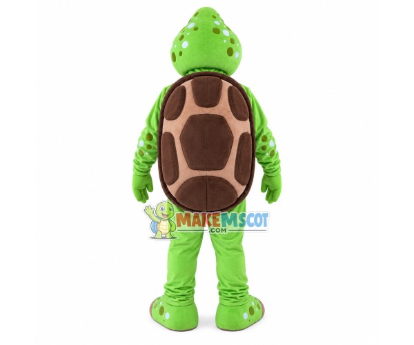 Slowly Standing Green Turtle Mascot Costume Slowly Standing Green Turtle Mascot Costume