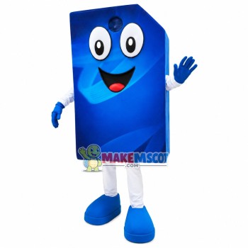 Italy Blue Calling Card Mascot Costume Italy Blue Calling Card Mascot Costume