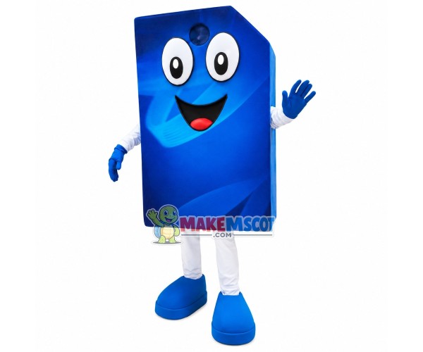 Italy Blue Calling Card Mascot Costume Italy Blue Calling Card Mascot Costume