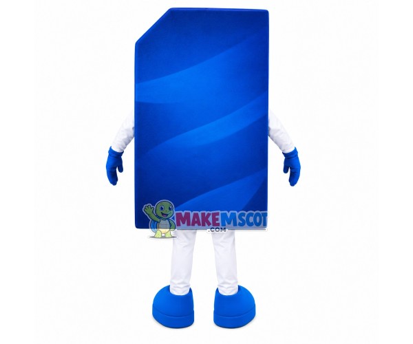Italy Blue Calling Card Mascot Costume Italy Blue Calling Card Mascot Costume