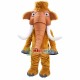 Brown Mammoth With Raised Forelimbs Mascot Costume Brown Mammoth With Raised Forelimbs Mascot Costume