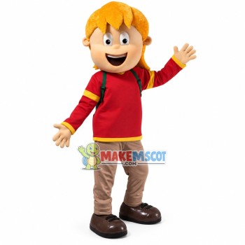 Blond Boy of International Kindergarten Mascot Costume