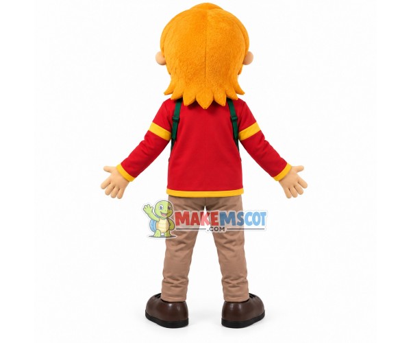 Blond Boy of International Kindergarten Mascot Costume Blond Boy of International Kindergarten Mascot Costume